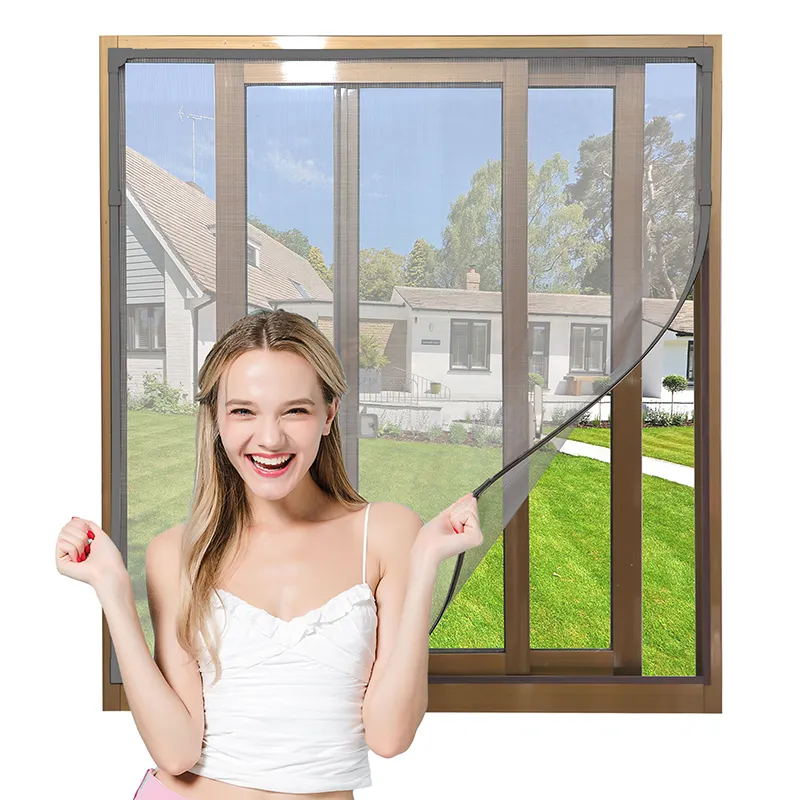 Grooved Style DIY Magnetic Window Screen